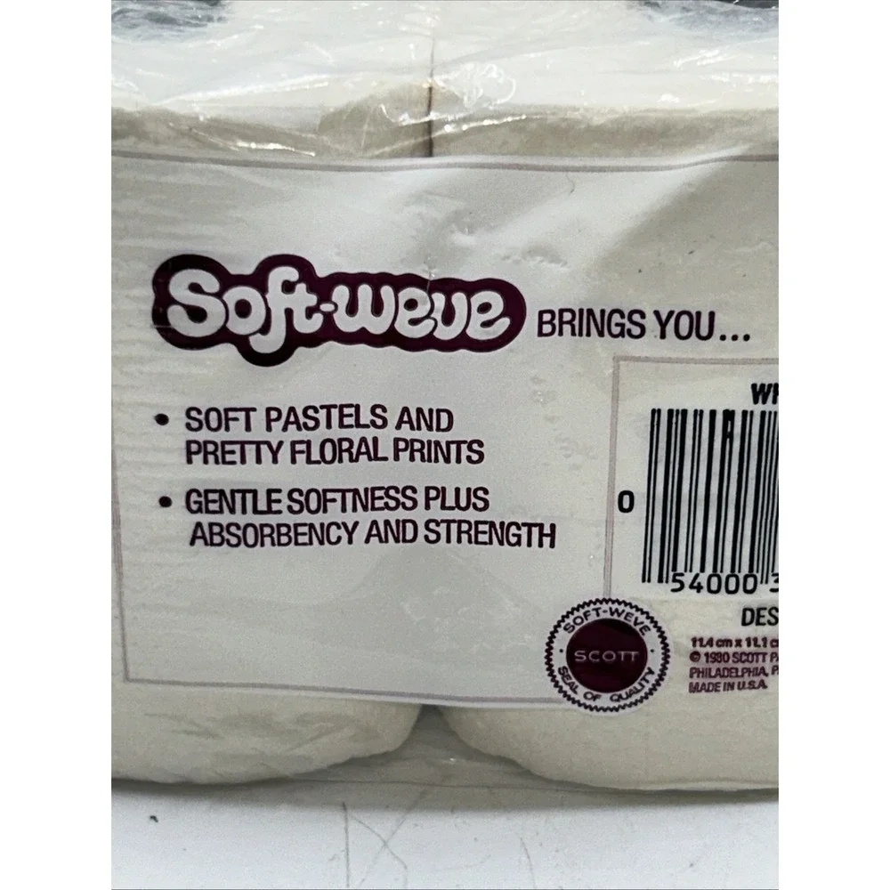 Vintage Scott Toilet Paper Soft-Weve 1980 Original Package Movie Prop